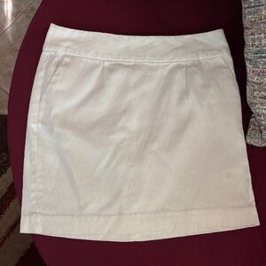 Banana Republic White Mini Skirt